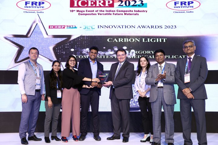 We awarded by JEC team for the best innovation in medical segment